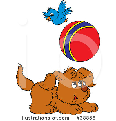 Royalty-Free (RF) Dog Clipart Illustration by Alex Bannykh - Stock Sample #38858