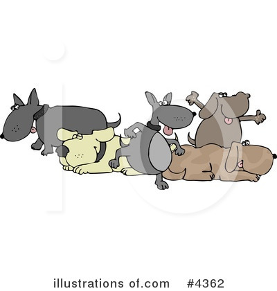 Royalty-Free (RF) Dog Clipart Illustration by djart - Stock Sample #4362