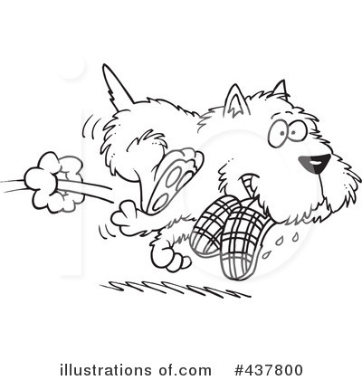 Royalty-Free (RF) Dog Clipart Illustration by toonaday - Stock Sample #437800