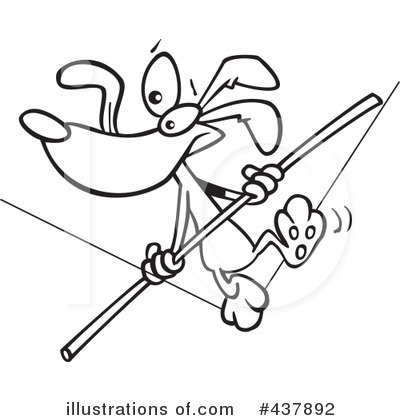Tightrope Clipart #437892 by toonaday