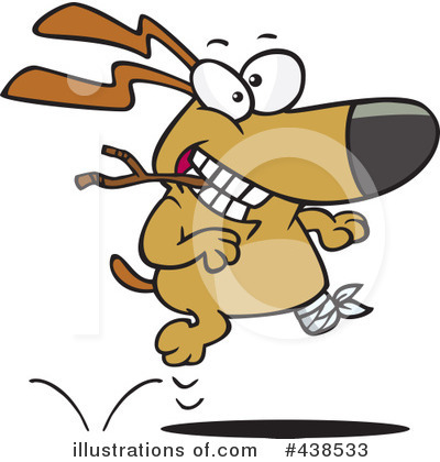 Royalty-Free (RF) Dog Clipart Illustration by toonaday - Stock Sample #438533