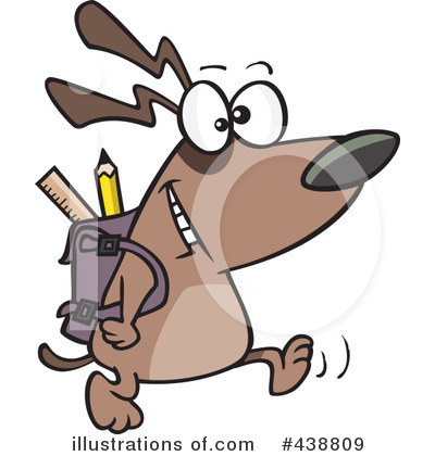 Royalty-Free (RF) Dog Clipart Illustration by toonaday - Stock Sample #438809