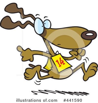 Royalty-Free (RF) Dog Clipart Illustration by toonaday - Stock Sample #441590
