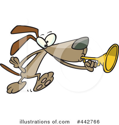 Royalty-Free (RF) Dog Clipart Illustration by toonaday - Stock Sample #442766