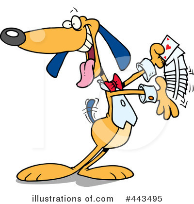Royalty-Free (RF) Dog Clipart Illustration by toonaday - Stock Sample #443495