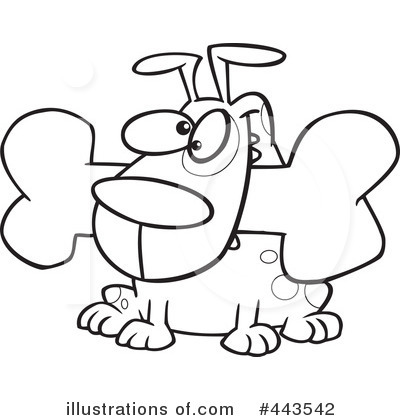 Royalty-Free (RF) Dog Clipart Illustration by toonaday - Stock Sample #443542