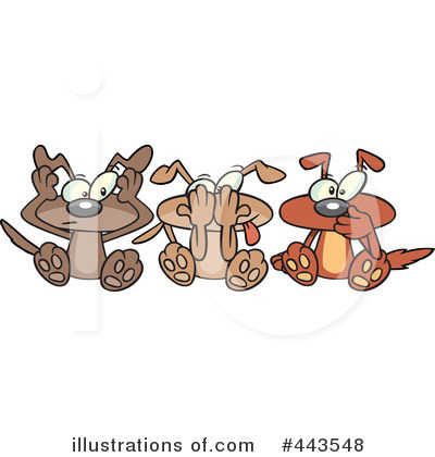 Royalty-Free (RF) Dog Clipart Illustration by toonaday - Stock Sample #443548