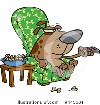 Watching Tv Clipart #443561 by toonaday