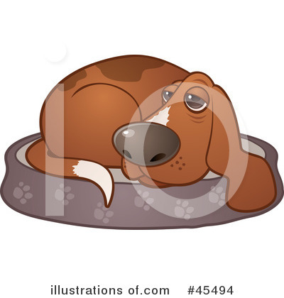 Royalty-Free (RF) Dog Clipart Illustration by John Schwegel - Stock Sample #45494