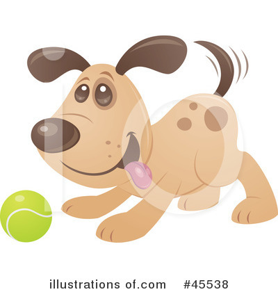Royalty-Free (RF) Dog Clipart Illustration by John Schwegel - Stock Sample #45538