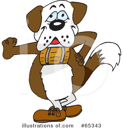 Royalty-Free (RF) Dog Clipart Illustration by Dennis Holmes Designs - Stock Sample #65343