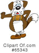 Dog Clipart #65343 by Dennis Holmes Designs