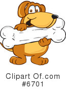 Dog Clipart #6701 by Mascot Junction