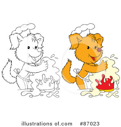 Royalty-Free (RF) Dog Clipart Illustration by Alex Bannykh - Stock Sample #87023