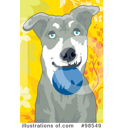 Royalty-Free (RF) Dog Clipart Illustration by mayawizard101 - Stock Sample #98549