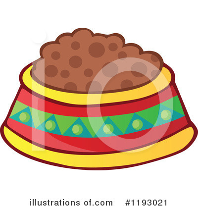 Royalty-Free (RF) Dog Food Clipart Illustration by visekart - Stock Sample #1193021