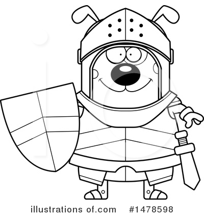 Royalty-Free (RF) Dog Knight Clipart Illustration by Cory Thoman - Stock Sample #1478598