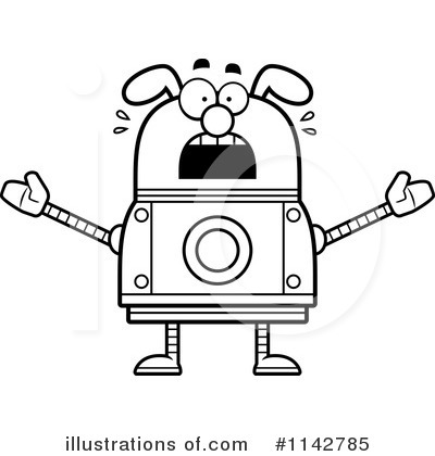 Royalty-Free (RF) Dog Robot Clipart Illustration by Cory Thoman - Stock Sample #1142785