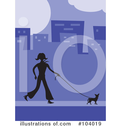 Royalty-Free (RF) Dog Walker Clipart Illustration by Prawny - Stock Sample #104019