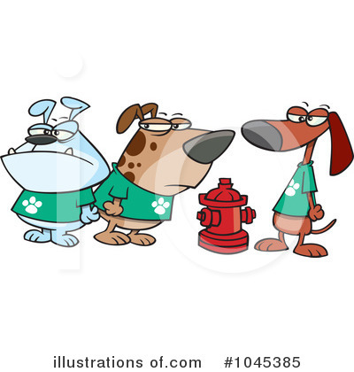 Royalty-Free (RF) Dogs Clipart Illustration by toonaday - Stock Sample #1045385