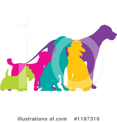 Dog Silhouette Clipart #1187310 by Maria Bell