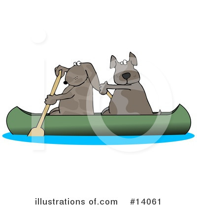 Canoeing Clipart #14061 by djart