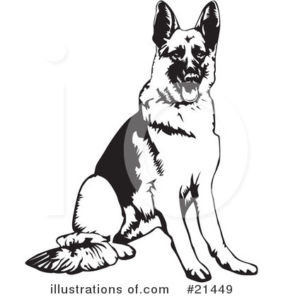 Royalty-Free (RF) Dogs Clipart Illustration by David Rey - Stock Sample #21449