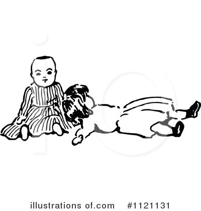 Royalty-Free (RF) Doll Clipart Illustration by Prawny Vintage - Stock Sample #1121131