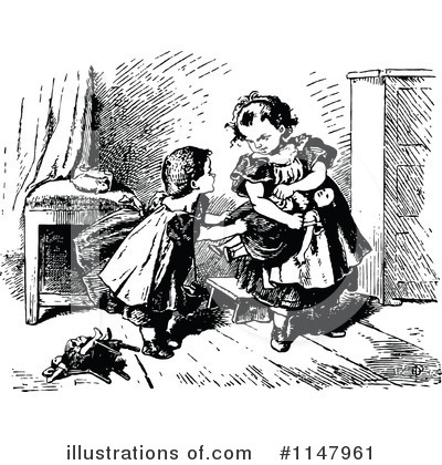 Royalty-Free (RF) Doll Clipart Illustration by Prawny Vintage - Stock Sample #1147961