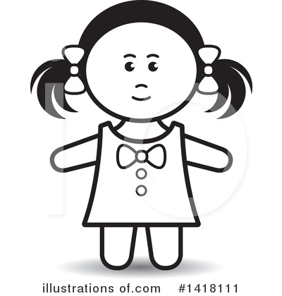 Royalty-Free (RF) Doll Clipart Illustration by Lal Perera - Stock Sample #1418111