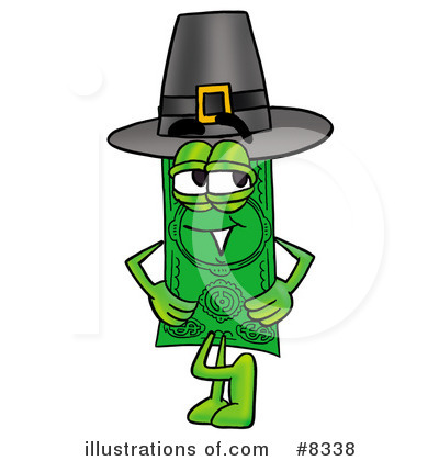 Royalty-Free (RF) Dollar Bill Clipart Illustration by Mascot Junction - Stock Sample #8338