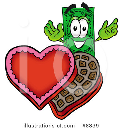 Royalty-Free (RF) Dollar Bill Clipart Illustration by Mascot Junction - Stock Sample #8339