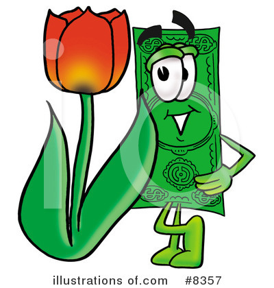 Royalty-Free (RF) Dollar Bill Clipart Illustration by Mascot Junction - Stock Sample #8357