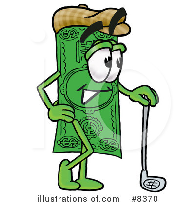 Royalty-Free (RF) Dollar Bill Clipart Illustration by Mascot Junction - Stock Sample #8370