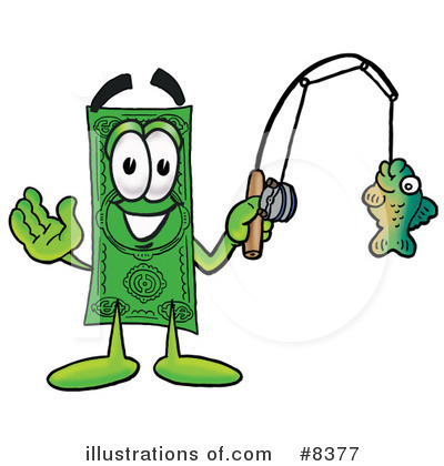 Royalty-Free (RF) Dollar Bill Clipart Illustration by Mascot Junction - Stock Sample #8377