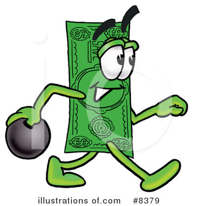 Royalty-Free (RF) Dollar Bill Clipart Illustration by Mascot Junction - Stock Sample #8379