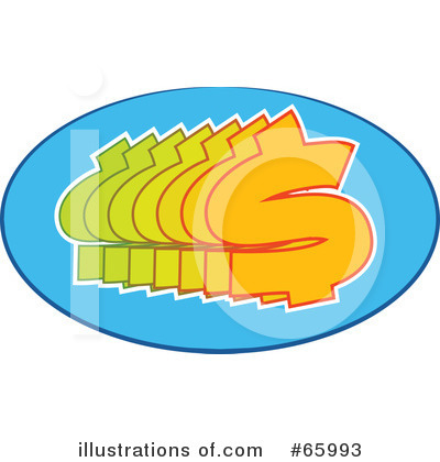 Royalty-Free (RF) Dollar Symbol Clipart Illustration by Prawny - Stock Sample #65993