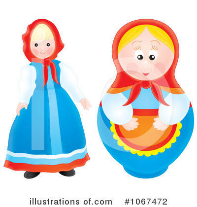 Royalty-Free (RF) Dolls Clipart Illustration by Alex Bannykh - Stock Sample #1067472