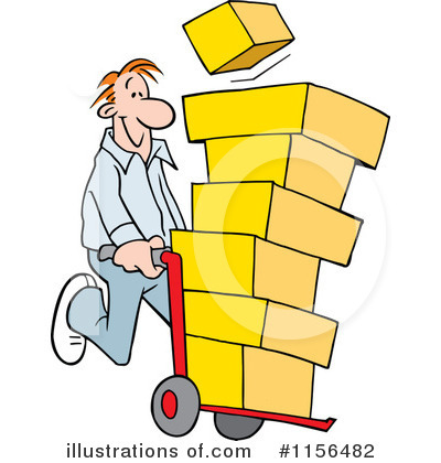 Movers Clipart #1156482 by Johnny Sajem