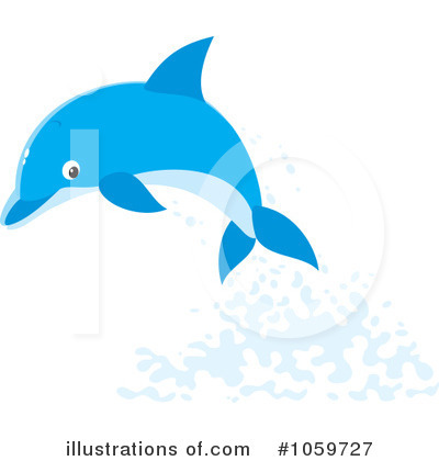 Dolphin Clipart #1059727 by Alex Bannykh