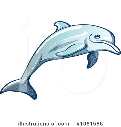 Royalty-Free (RF) Dolphin Clipart Illustration by Zooco - Stock Sample #1061586