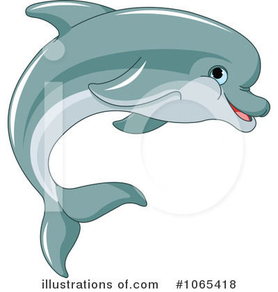 Royalty-Free (RF) Dolphin Clipart Illustration by Pushkin - Stock Sample #1065418