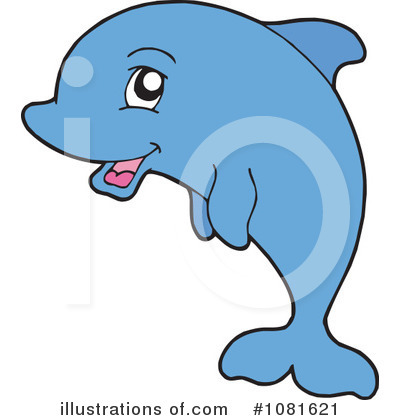 Royalty-Free (RF) Dolphin Clipart Illustration by visekart - Stock Sample #1081621
