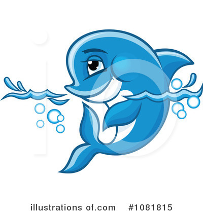 Royalty-Free (RF) Dolphin Clipart Illustration by Vector Tradition SM - Stock Sample #1081815