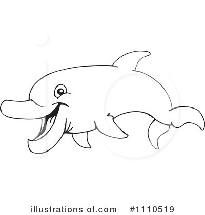 Dolphin Clipart #1110519 by Dennis Holmes Designs