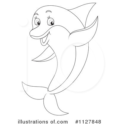 Royalty-Free (RF) Dolphin Clipart Illustration by Alex Bannykh - Stock Sample #1127848
