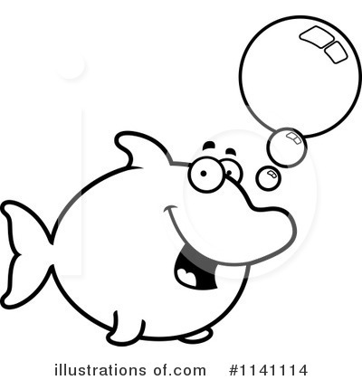 Royalty-Free (RF) Dolphin Clipart Illustration by Cory Thoman - Stock Sample #1141114