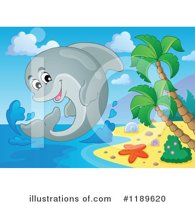 Royalty-Free (RF) Dolphin Clipart Illustration by visekart - Stock Sample #1189620
