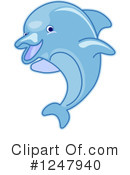 Dolphin Clipart #1247940 by BNP Design Studio
