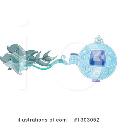 Royalty-Free (RF) Dolphin Clipart Illustration by Pushkin - Stock Sample #1303052